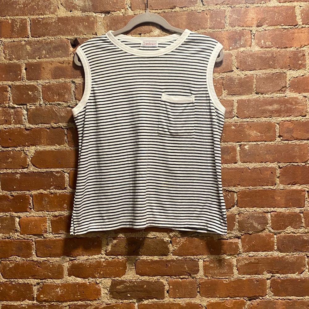 Vintage townhouse cotton sweater vest